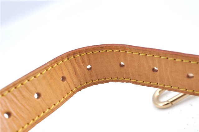 Authentic Louis Vuitton Leather Shoulder Strap Beige Size 35.2-42.1