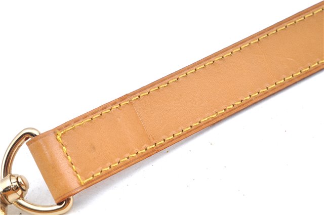Authentic Louis Vuitton Leather Shoulder Strap Beige Size 35.2-42.1