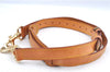 Authentic Louis Vuitton Leather Shoulder Strap Beige Size 40.6-47.4" LV J8002