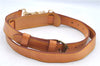 Authentic Louis Vuitton Leather Shoulder Strap Beige Size 40.6-47.4" LV J8002