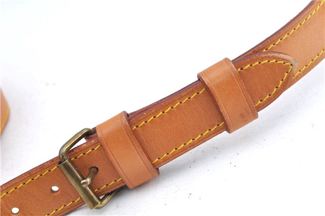 Authentic Louis Vuitton Leather Shoulder Strap Beige Size 40.6-47.4