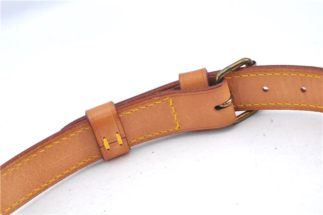 Authentic Louis Vuitton Leather Shoulder Strap Beige Size 40.6-47.4