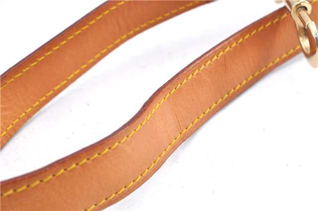 Authentic Louis Vuitton Leather Shoulder Strap Beige Size 40.6-47.4