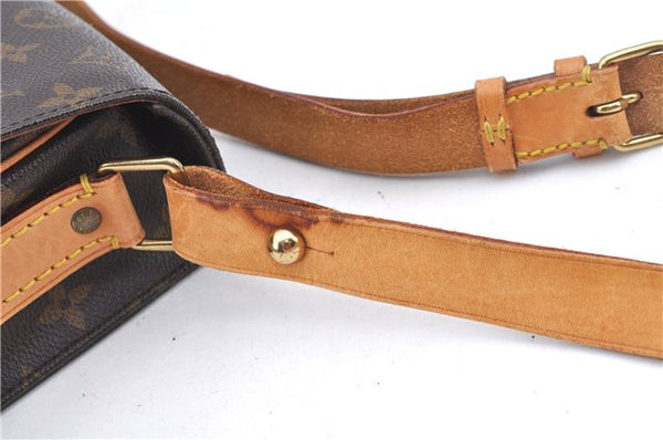 Authentic Louis Vuitton Monogram Cartouchiere MM M51253 Shoulder Cross Bag J8019