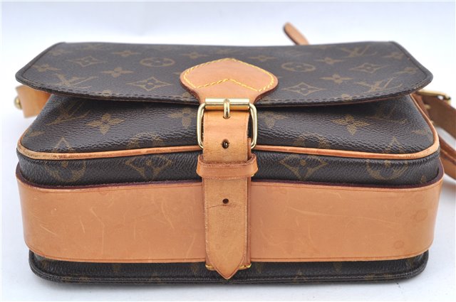 Authentic Louis Vuitton Monogram Cartouchiere MM M51253 Shoulder Cross Bag J8019