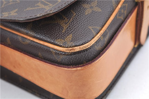 Authentic Louis Vuitton Monogram Cartouchiere MM M51253 Shoulder Cross Bag J8019