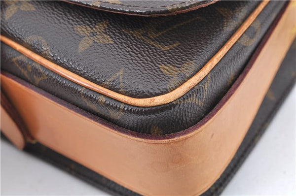 Authentic Louis Vuitton Monogram Cartouchiere MM M51253 Shoulder Cross Bag J8019