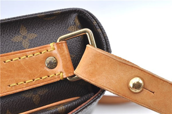 Authentic Louis Vuitton Monogram Cartouchiere MM M51253 Shoulder Cross Bag J8019