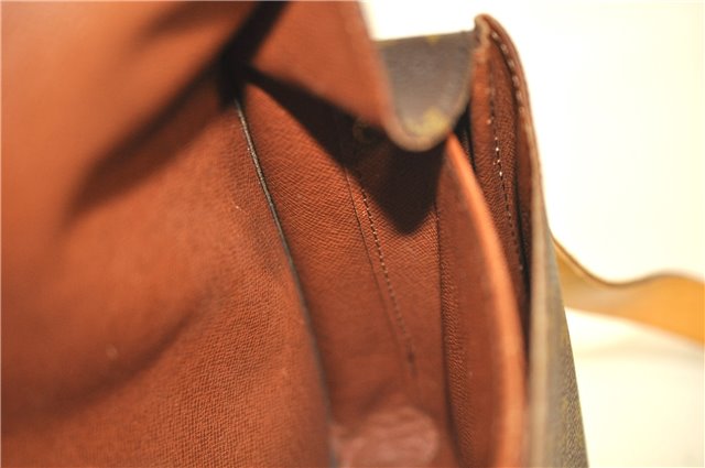 Authentic Louis Vuitton Monogram Cartouchiere MM M51253 Shoulder Cross Bag J8019