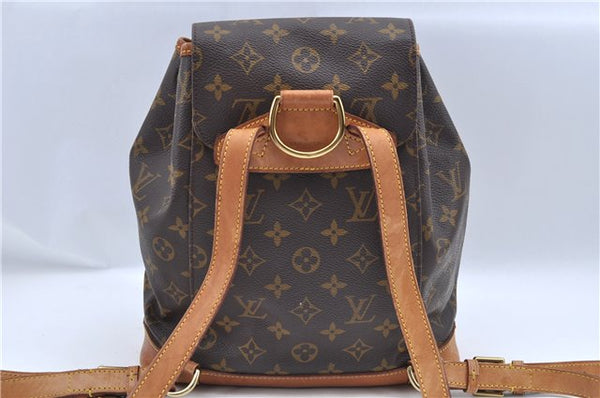 Authentic Louis Vuitton Monogram Montsouris MM Backpack M51136 LV J8025