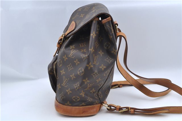 Authentic Louis Vuitton Monogram Montsouris MM Backpack M51136 LV J8025