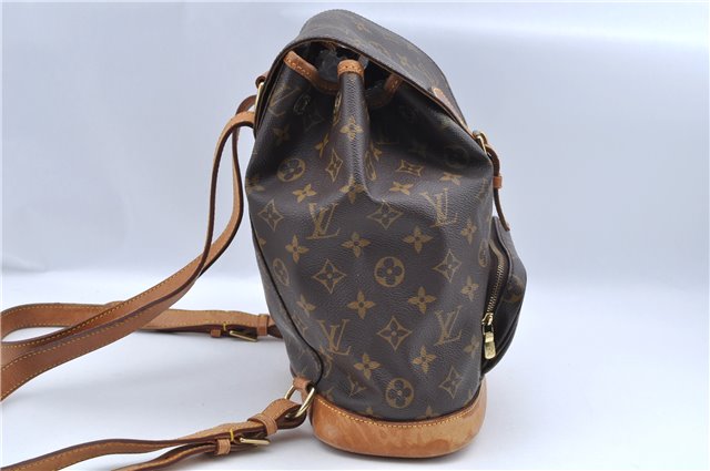 Authentic Louis Vuitton Monogram Montsouris MM Backpack M51136 LV J8025