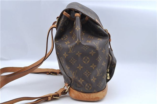 Authentic Louis Vuitton Monogram Montsouris MM Backpack M51136 LV J8025