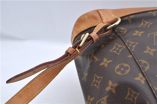 Authentic Louis Vuitton Monogram Montsouris MM Backpack M51136 LV J8025