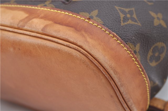 Authentic Louis Vuitton Monogram Montsouris MM Backpack M51136 LV J8025