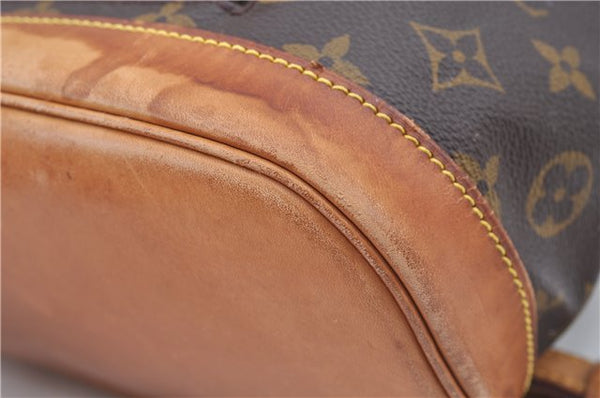 Authentic Louis Vuitton Monogram Montsouris MM Backpack M51136 LV J8025