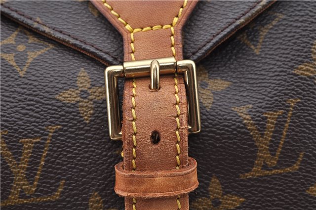 Authentic Louis Vuitton Monogram Montsouris MM Backpack M51136 LV J8025