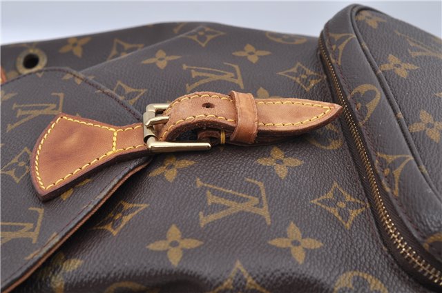 Authentic Louis Vuitton Monogram Montsouris MM Backpack M51136 LV J8025