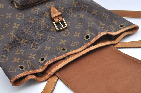 Authentic Louis Vuitton Monogram Montsouris MM Backpack M51136 LV J8025