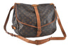 Authentic Louis Vuitton Monogram Saumur 35 Shoulder Cross Bag M42254 LV J8059