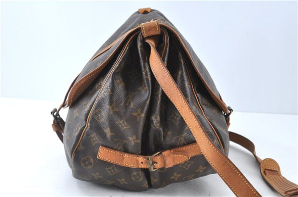 Authentic Louis Vuitton Monogram Saumur 35 Shoulder Cross Bag M42254 LV J8059