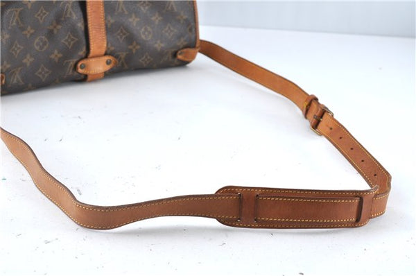 Authentic Louis Vuitton Monogram Saumur 35 Shoulder Cross Bag M42254 LV J8059