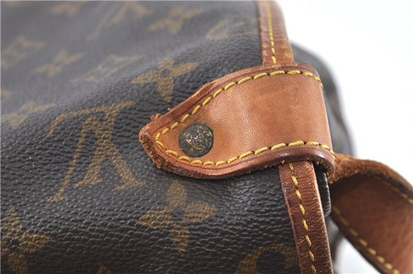 Authentic Louis Vuitton Monogram Saumur 35 Shoulder Cross Bag M42254 LV J8059
