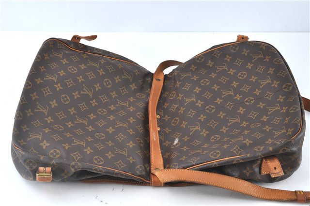 Authentic Louis Vuitton Monogram Saumur 35 Shoulder Cross Bag M42254 LV J8059