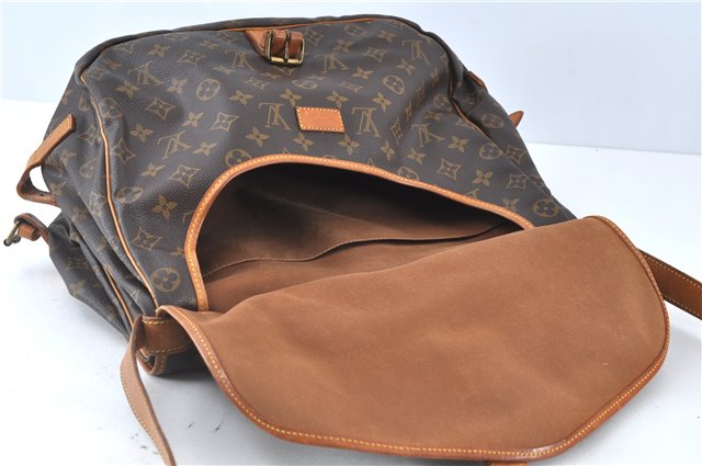 Authentic Louis Vuitton Monogram Saumur 35 Shoulder Cross Bag M42254 LV J8059