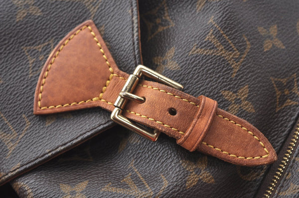 Authentic Louis Vuitton Monogram Montsouris MM Backpack M51136 LV J8065