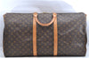 Authentic Louis Vuitton Monogram Keepall Bandouliere 60 M41412 Boston Bag J8068