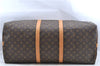 Authentic Louis Vuitton Monogram Keepall Bandouliere 60 M41412 Boston Bag J8068