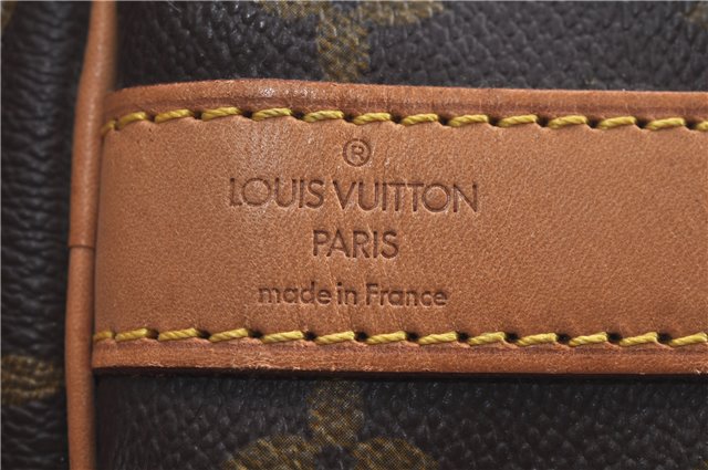 Authentic Louis Vuitton Monogram Keepall Bandouliere 60 M41412 Boston Bag J8068