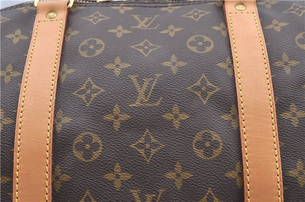 Authentic Louis Vuitton Monogram Keepall Bandouliere 60 M41412 Boston Bag J8068