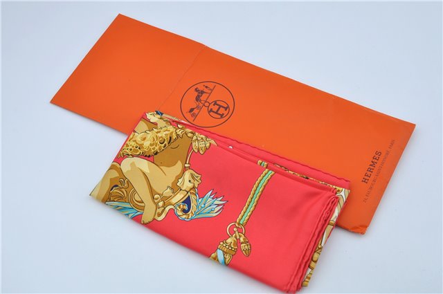 Auth HERMES Carre 90 Scarf 