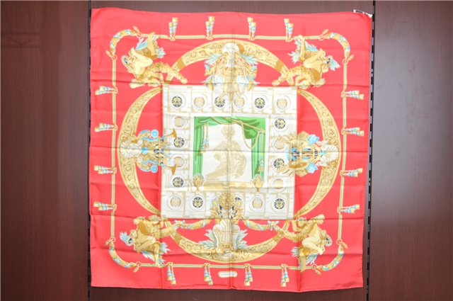 Auth HERMES Carre 90 Scarf 