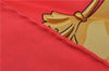 Auth HERMES Carre 90 Scarf "HOMMAGE A CHARLES GARNIER" Silk Red Paper Bag J8075