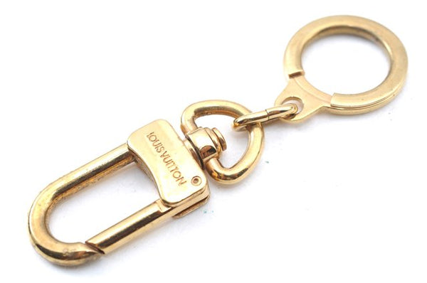 Authentic Louis Vuitton Charm Key Chain Anokre Gold M62694 LV J8080