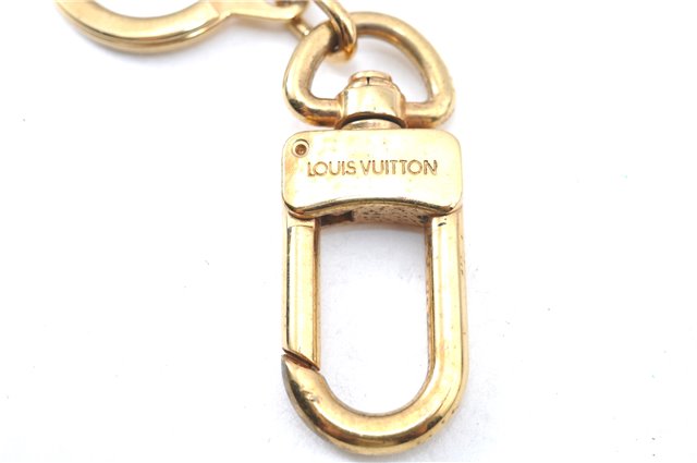 Authentic Louis Vuitton Charm Key Chain Anokre Gold M62694 LV J8080