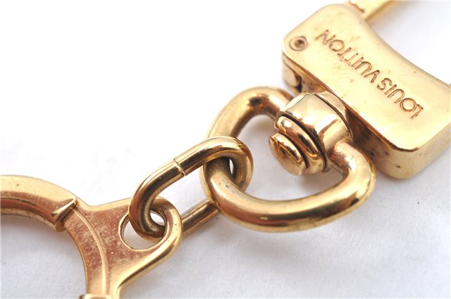 Authentic Louis Vuitton Charm Key Chain Anokre Gold M62694 LV J8080