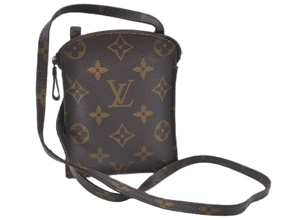 Authentic Louis Vuitton Monogram Pochette Secret M45484 Shoulder Bag Pouch J8114
