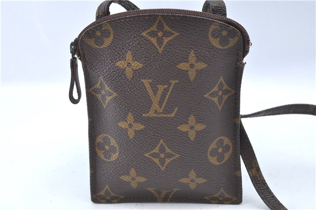 Authentic Louis Vuitton Monogram Pochette Secret M45484 Shoulder Bag Pouch J8114