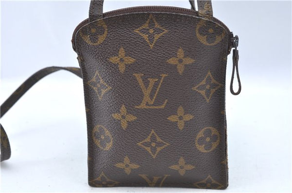 Authentic Louis Vuitton Monogram Pochette Secret M45484 Shoulder Bag Pouch J8114