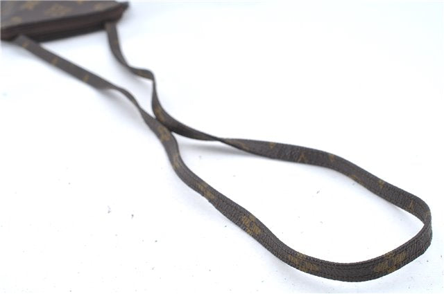 Authentic Louis Vuitton Monogram Pochette Secret M45484 Shoulder Bag Pouch J8114