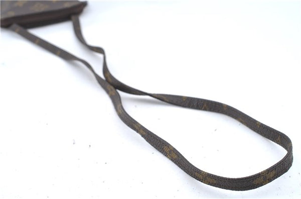 Authentic Louis Vuitton Monogram Pochette Secret M45484 Shoulder Bag Pouch J8114