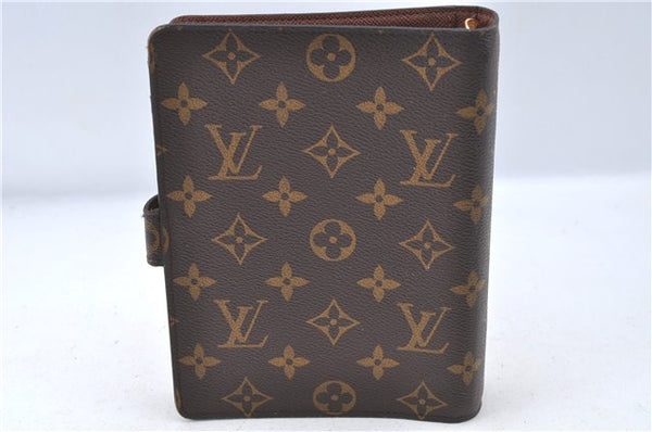 Authentic Louis Vuitton Monogram Agenda MM Notebook Cover R20004 LV J8127