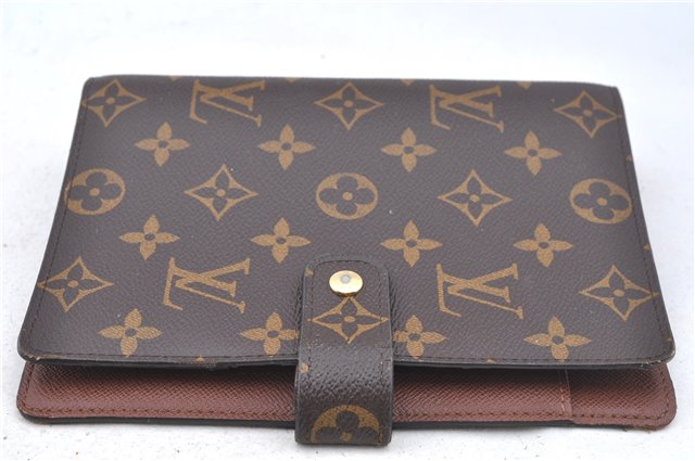 Authentic Louis Vuitton Monogram Agenda MM Notebook Cover R20004 LV J8127