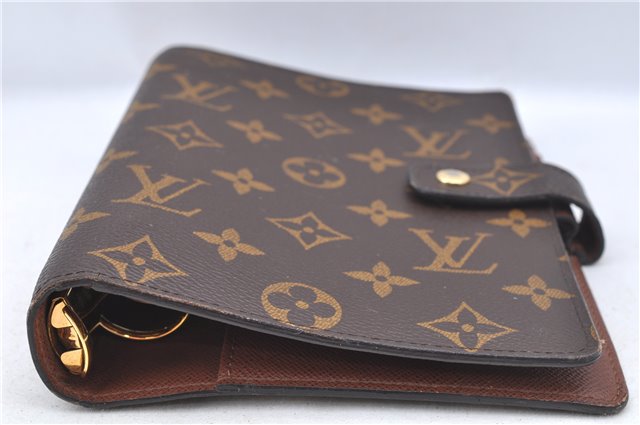 Authentic Louis Vuitton Monogram Agenda MM Notebook Cover R20004 LV J8127