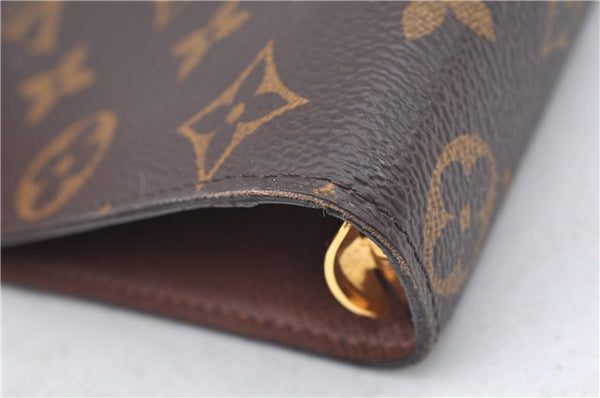 Authentic Louis Vuitton Monogram Agenda MM Notebook Cover R20004 LV J8127