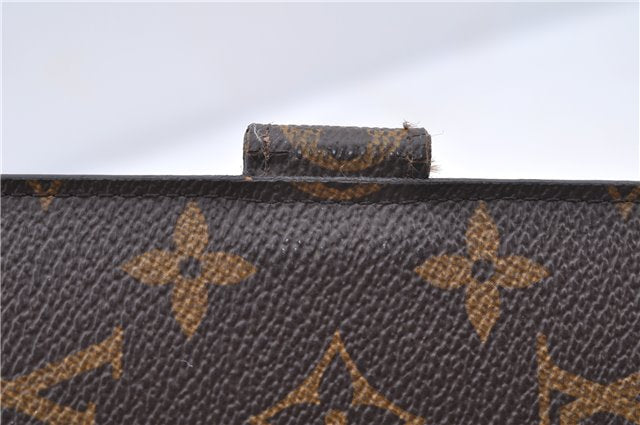 Authentic Louis Vuitton Monogram Agenda MM Notebook Cover R20004 LV J8127